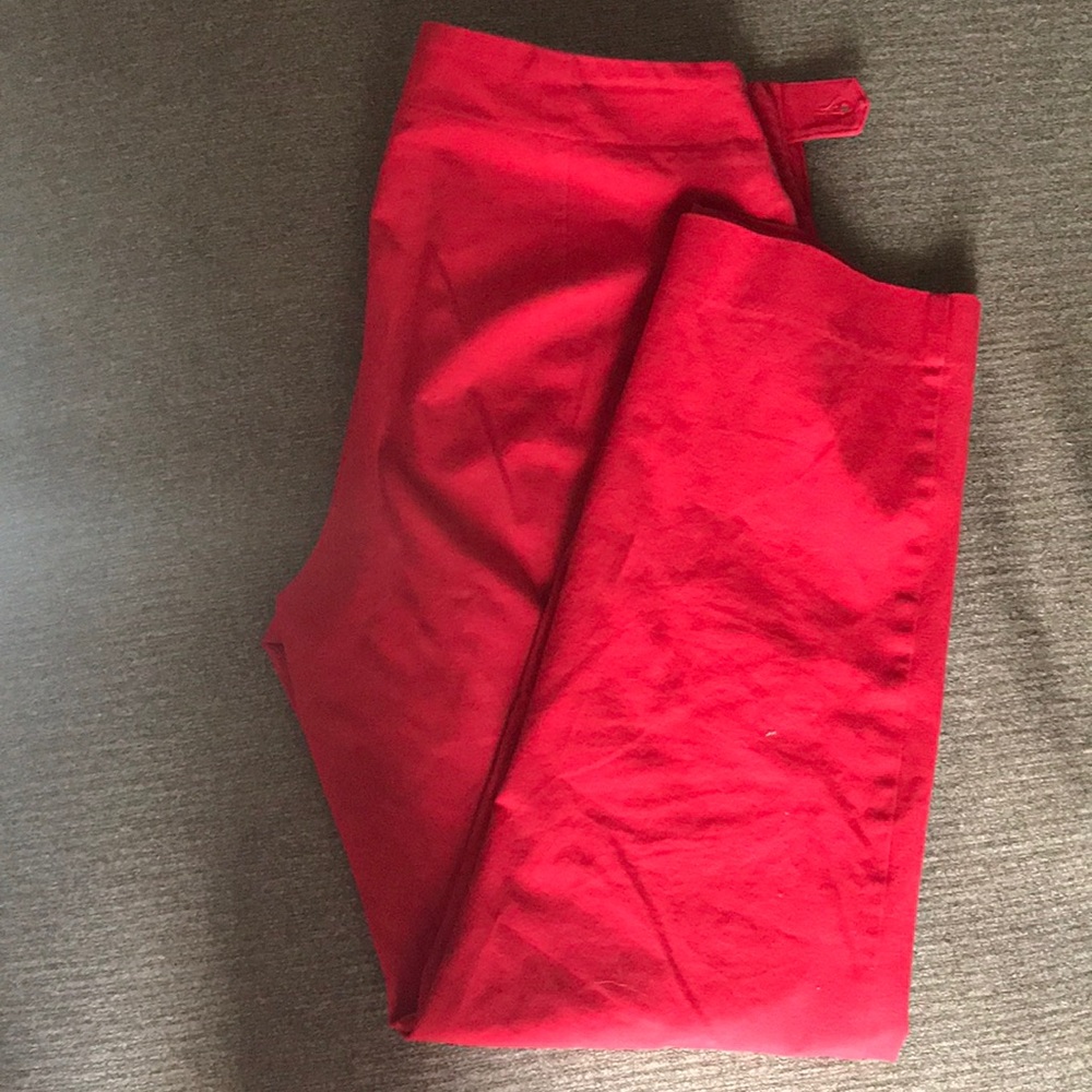 Talbots Heritage Red Crop Slack